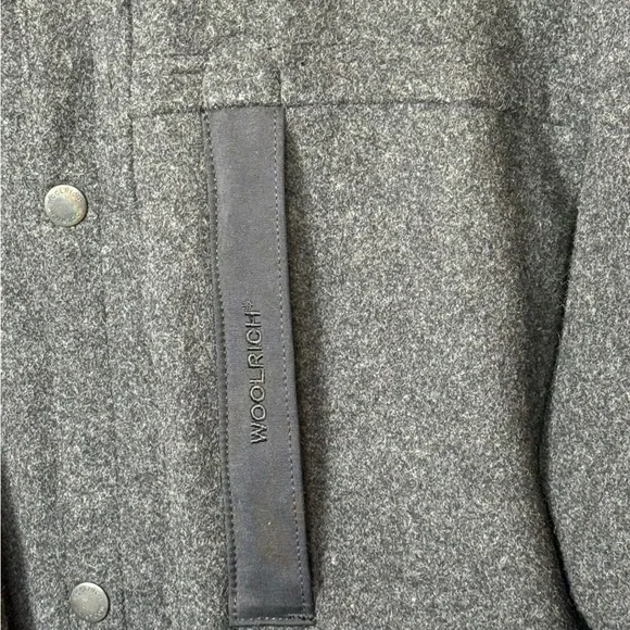 Woolrich Gray 80% Wool Quilted Utility Coat Medium - Picture 9 of 17